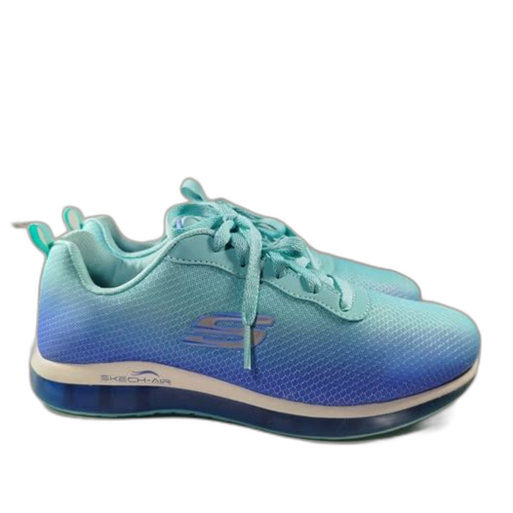Skechers Women’s Size 5 Blue Turquoise Sneakers Air Cushion Running Shoes